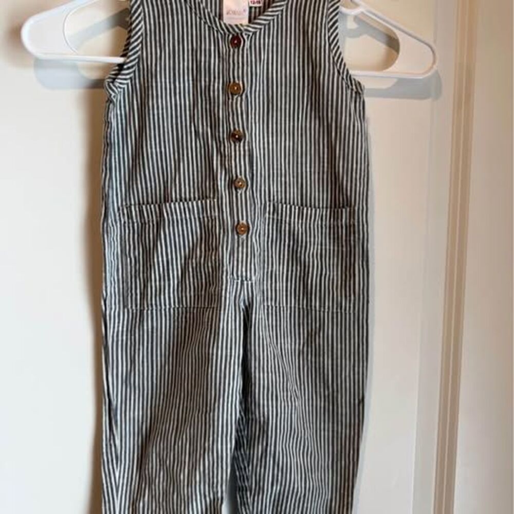 YOBABY Baby Striped Jumpsuit 12-18M